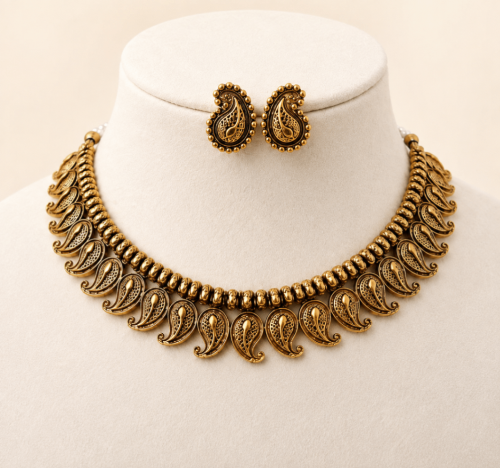Royal mango necklace - Nethiel Jewelry